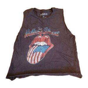 Rolling Stones Women's M Crop Tank – Worn Grunge Rock Metal Band Shirt